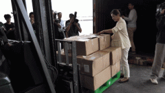 中国首票进口印尼鲜食椰子落地福州